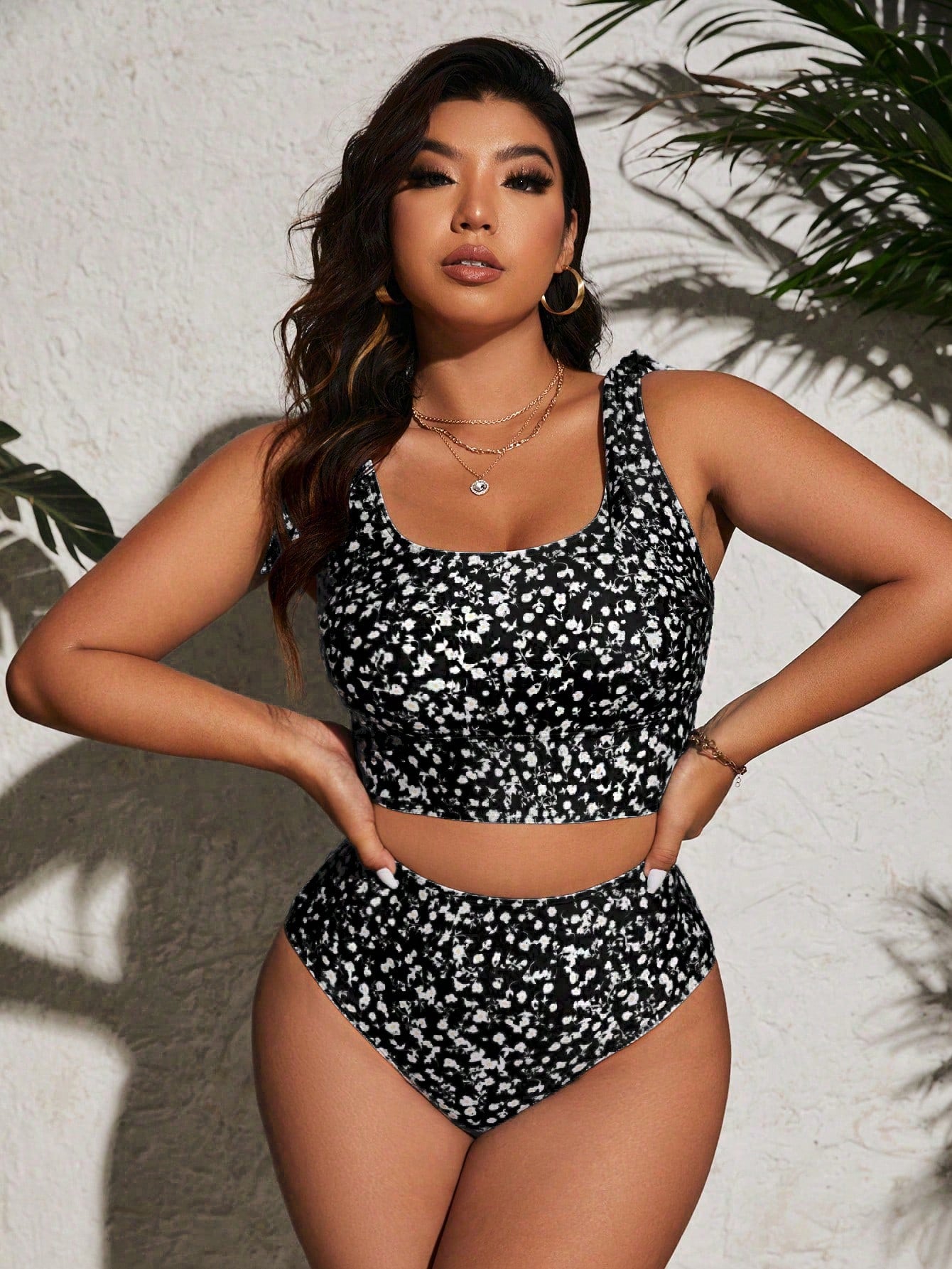 Biquíni Plus Size Comportado Cintura Alta