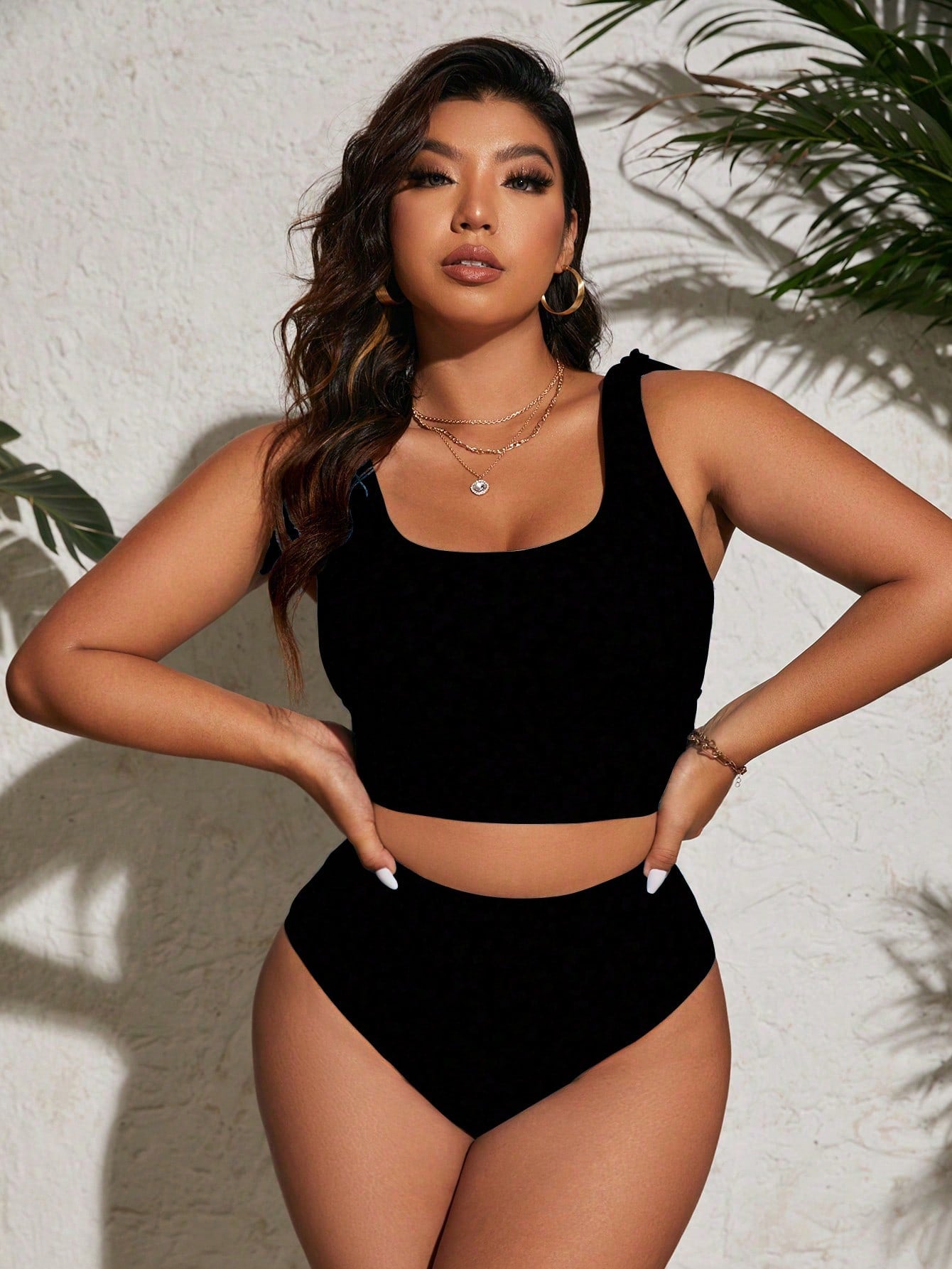 Biquíni Plus Size Comportado Cintura Alta