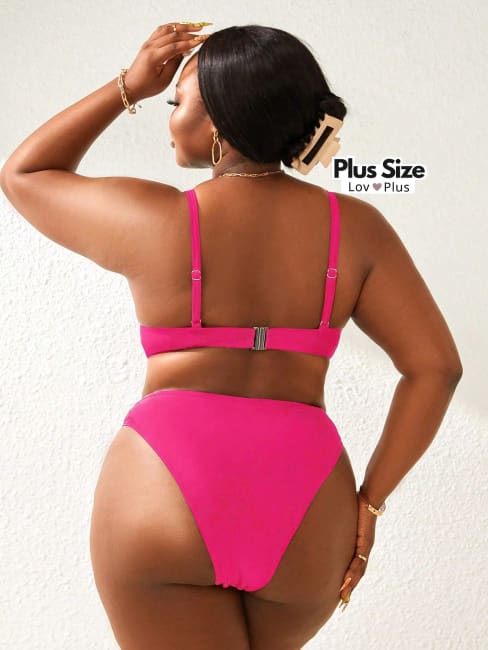 Biquíni Meia Taça Plus Size Estruturado - Tags: Biquínis Plus Size