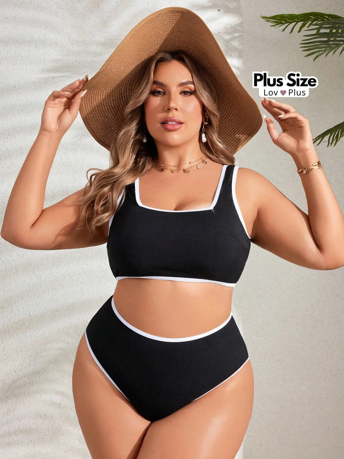 Biquíni Retrô Cintura Alta Plus Size Biquínis Plus Size