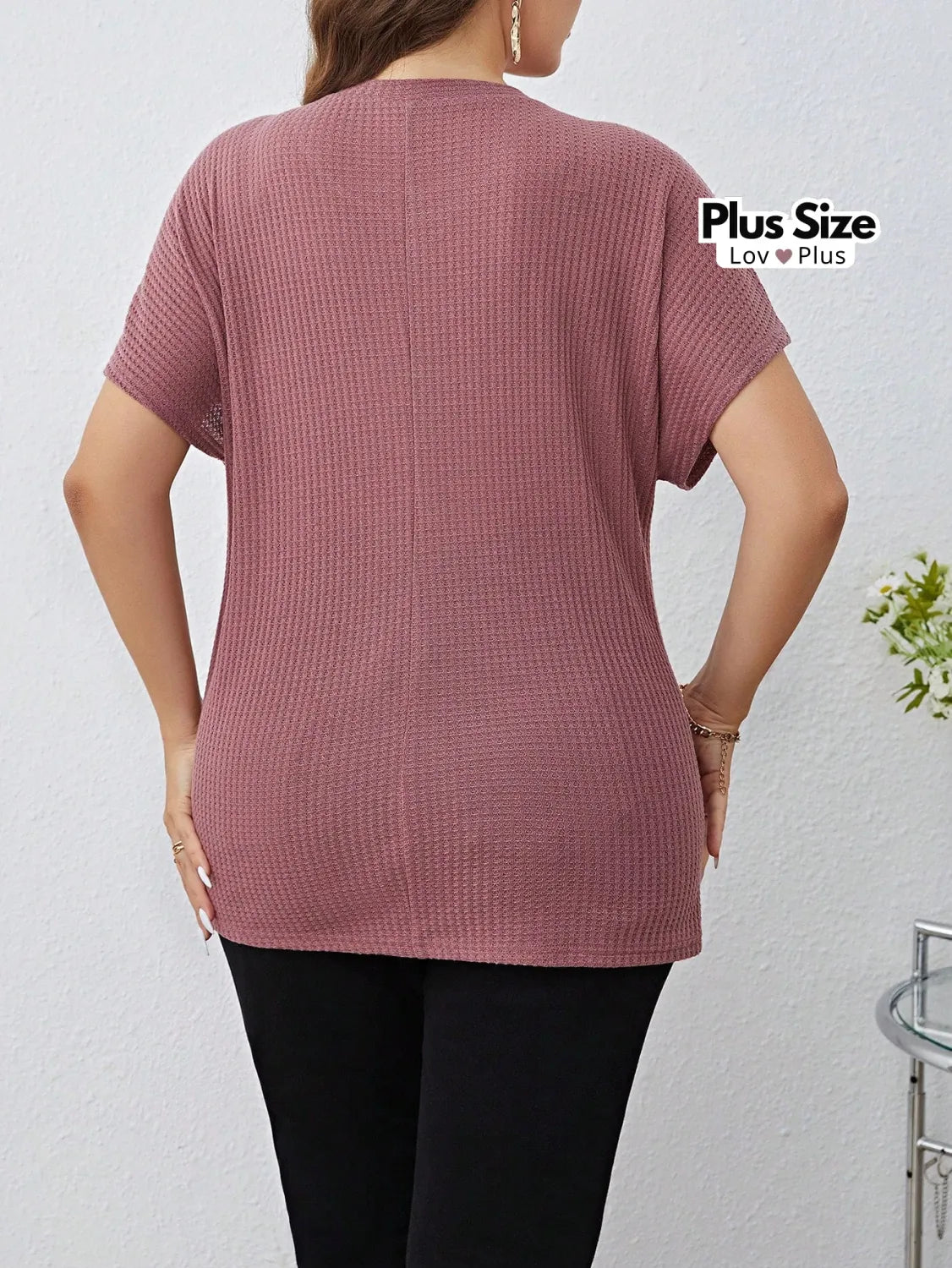 Blusa Assimétrica Plus Size com Manga Soltinha Blusas Plus Size