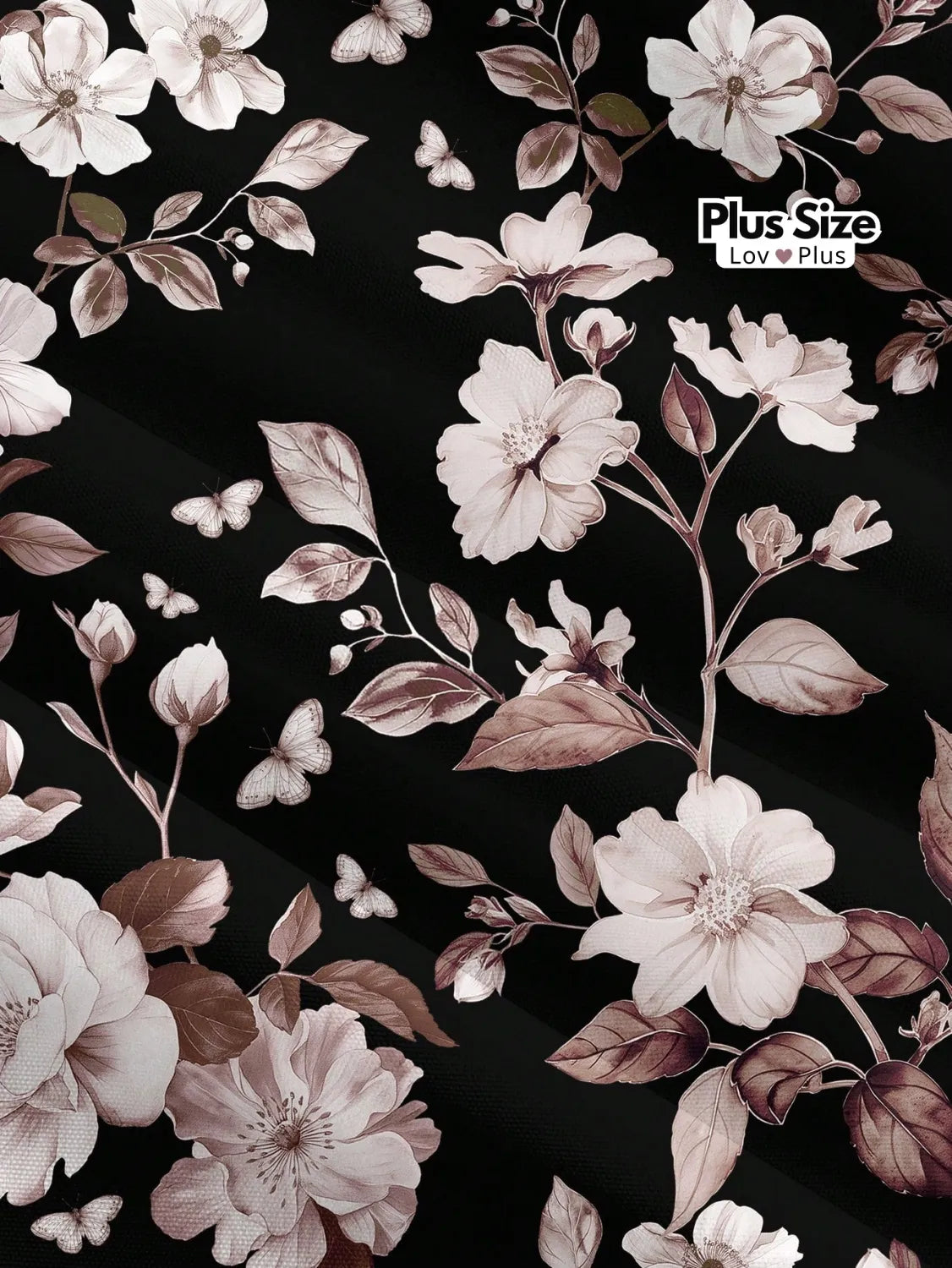 Blusa Estampada Manga Longa Plus Size Blusas Plus Size