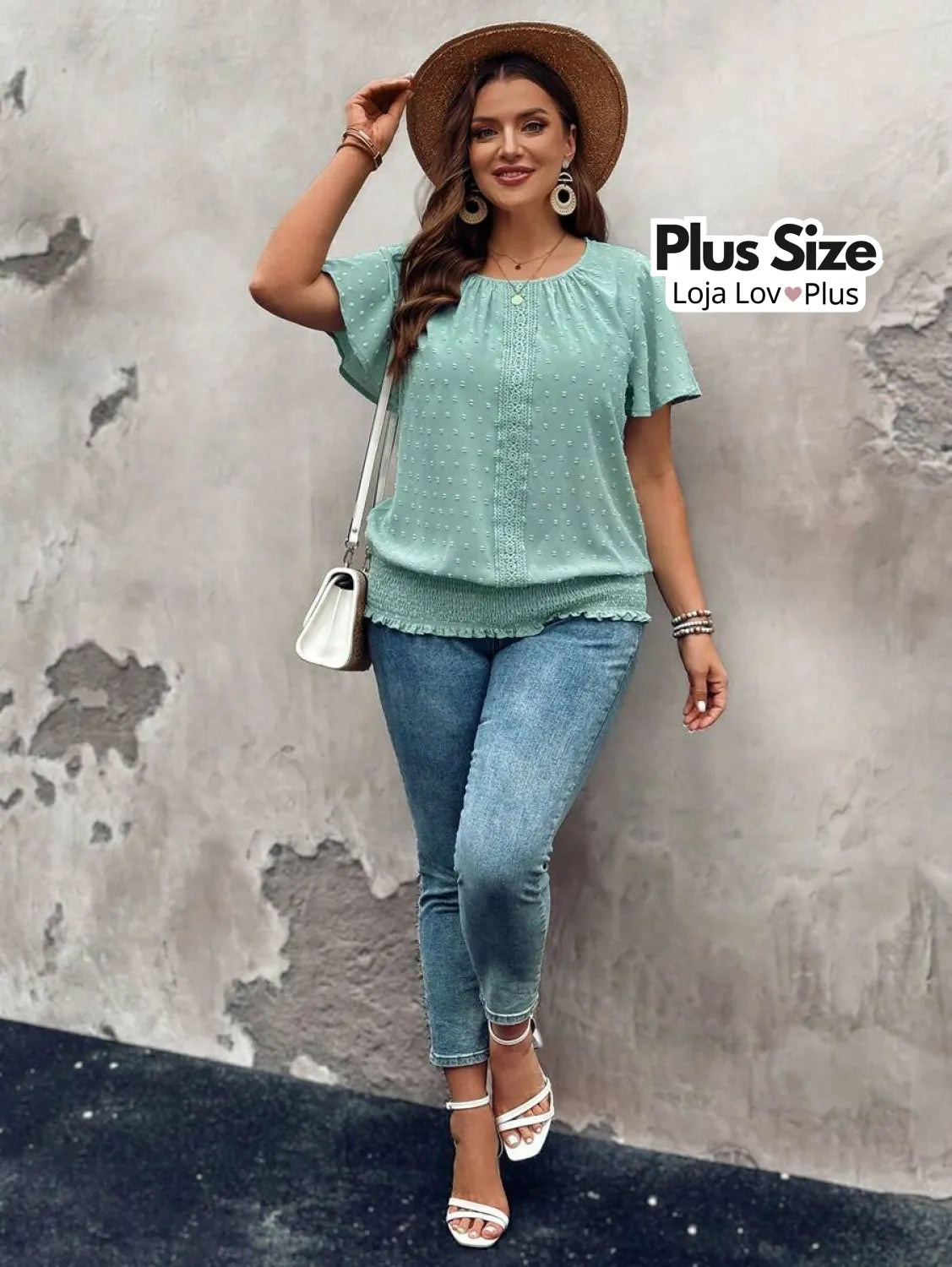Blusa Plus Size Verde Menta Soltinha Blusas Plus Size