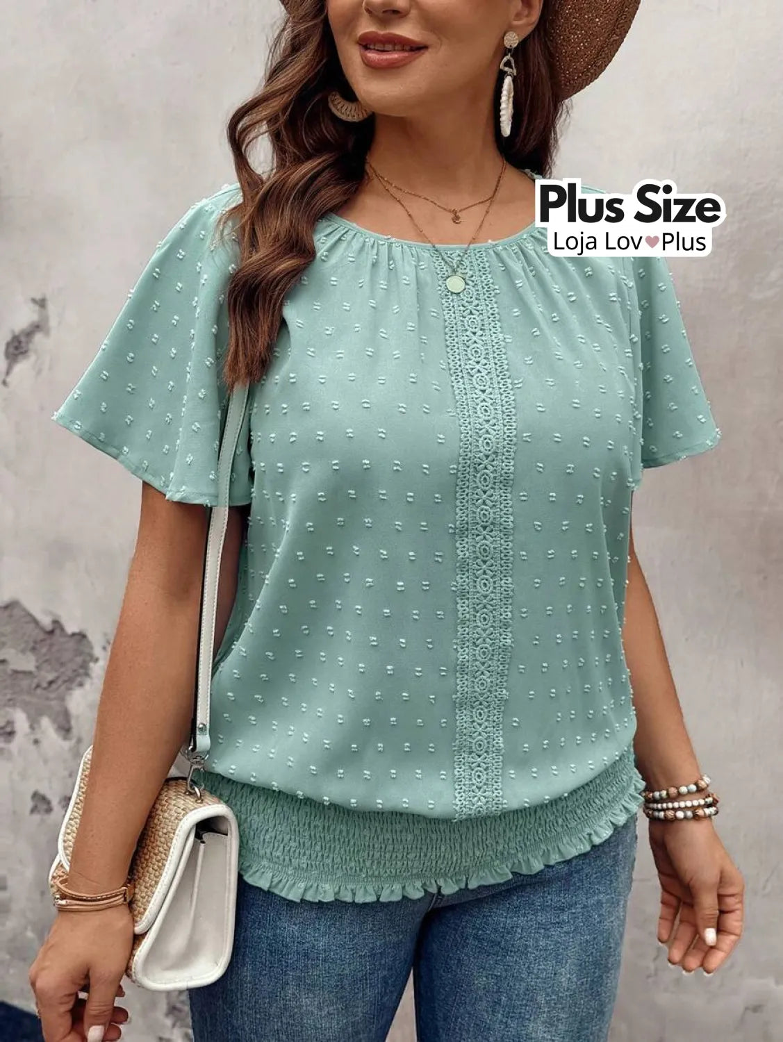 Blusa Plus Size Verde Menta Soltinha Blusas Plus Size