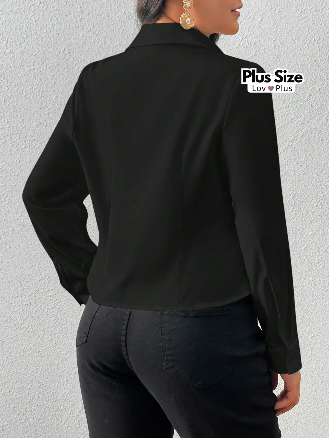 Blusa Social Drapeada Plus Size Blusas Plus Size