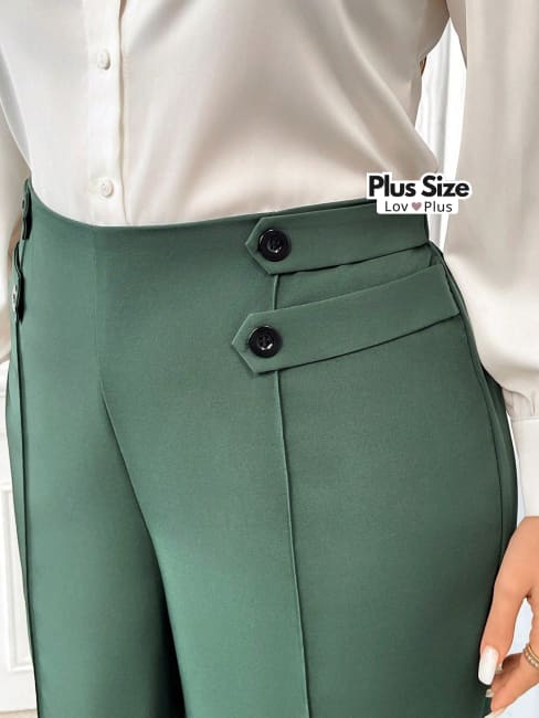 calça de alfaiataria plus size, calça feminina de alfaiataria plus size, calça preta de alfaiataria plus size, calça social plus, Calças plus size, flexify, logo , LovPlus