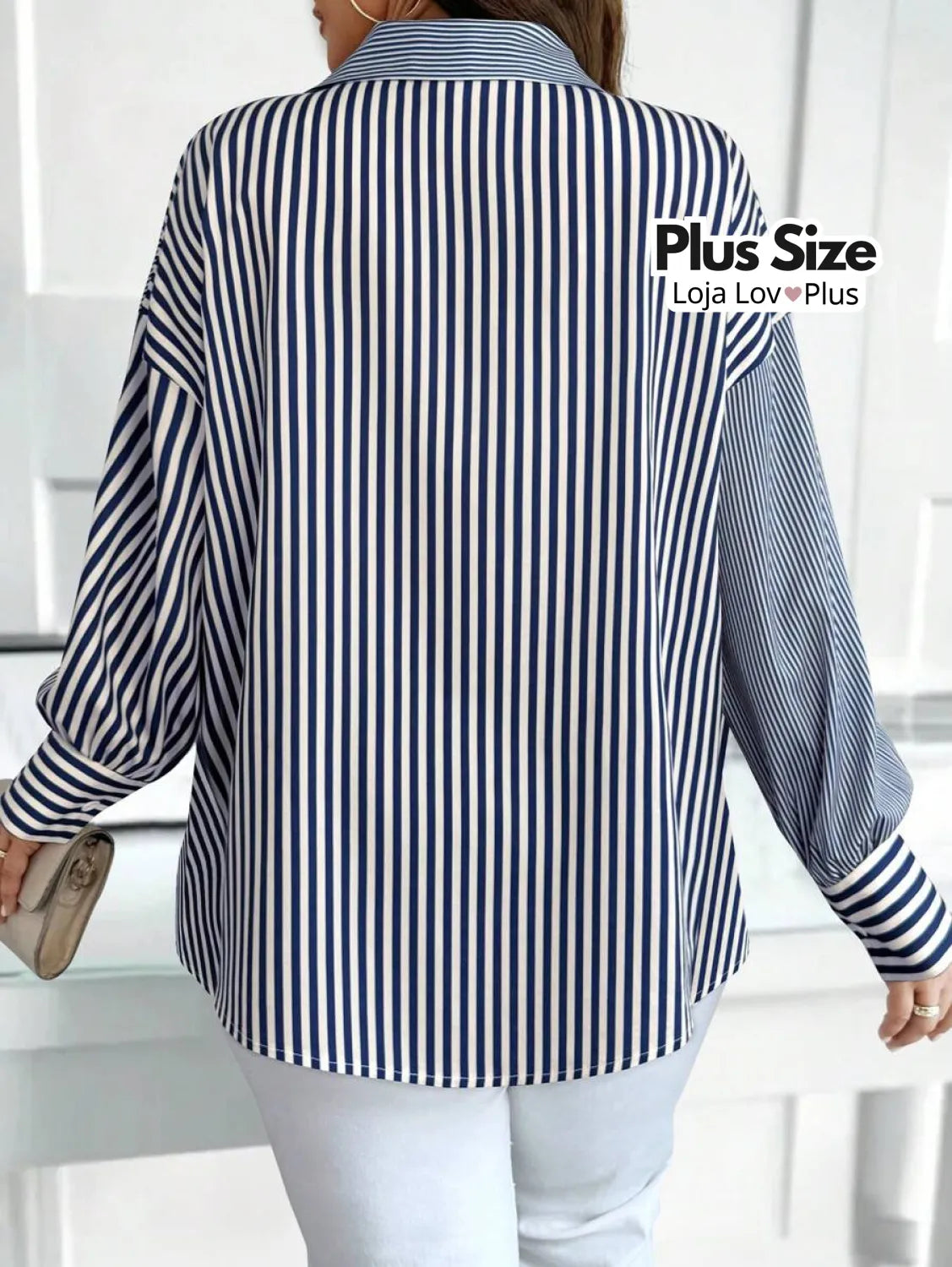Camisa Plus Size Social Sofisticada Blusas Plus Size