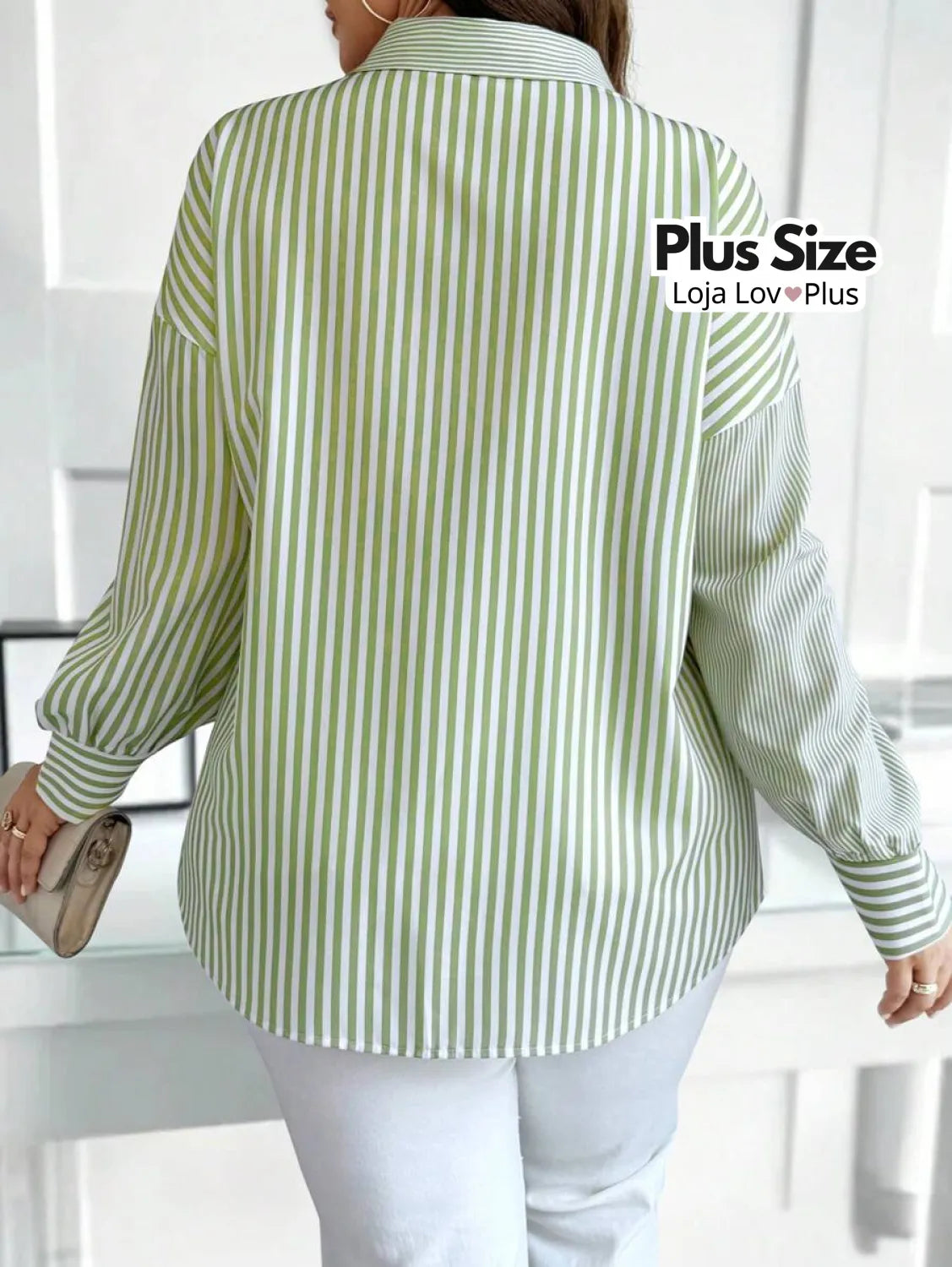 Camisa Plus Size Social Sofisticada Blusas Plus Size
