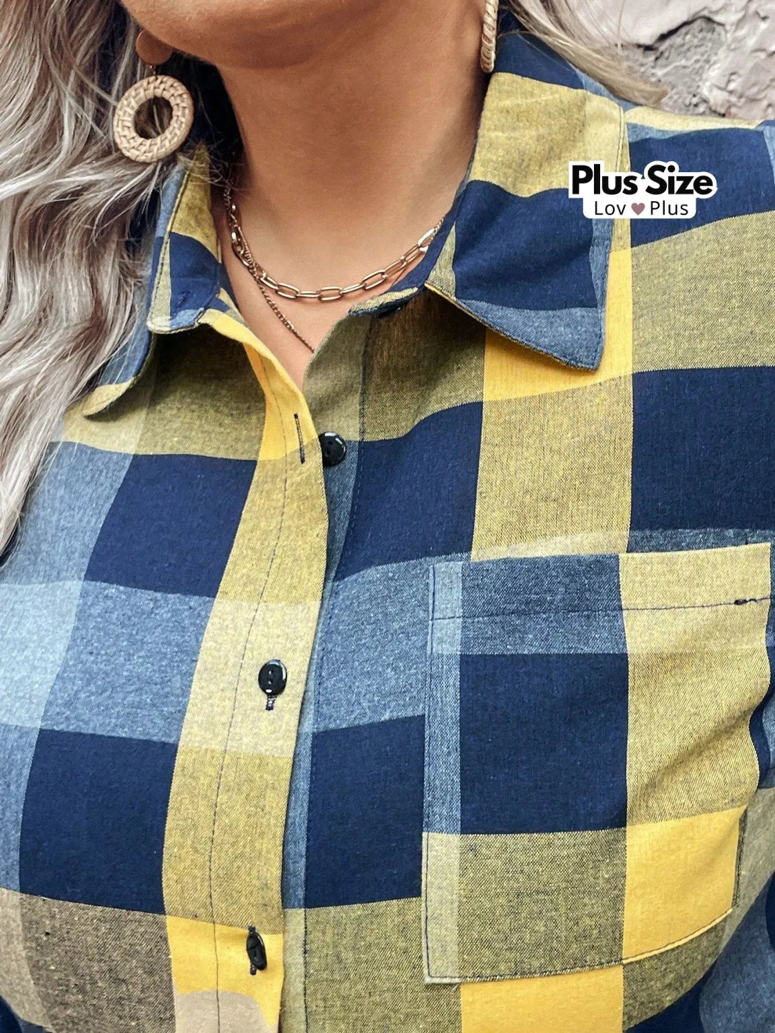 Camisa Plus Size Xadrez Várias Cores Blusas Plus Size