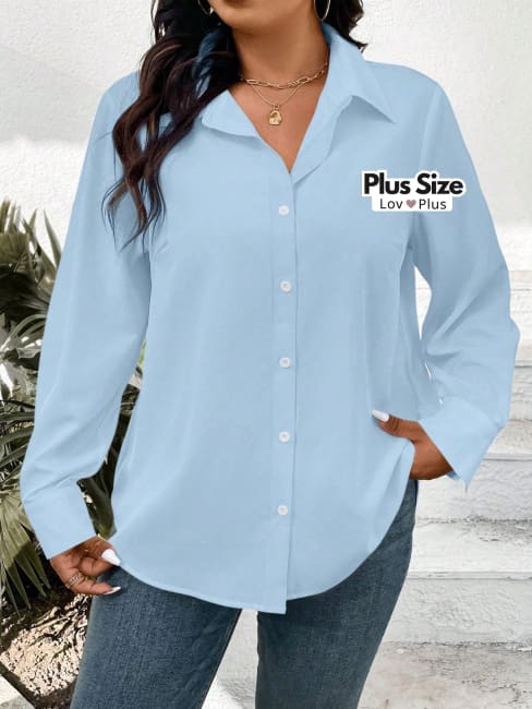 Camisa Social Plus Size Diversas Cores - Tags: Blusas Plus Size
