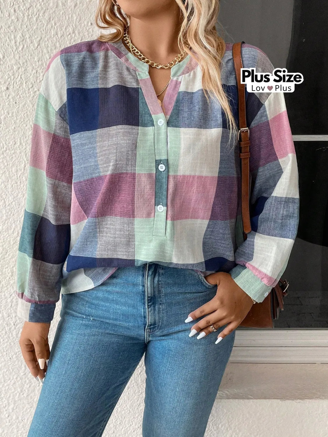 Camisa Xadrez Soltinha Plus Size Blusas Plus Size