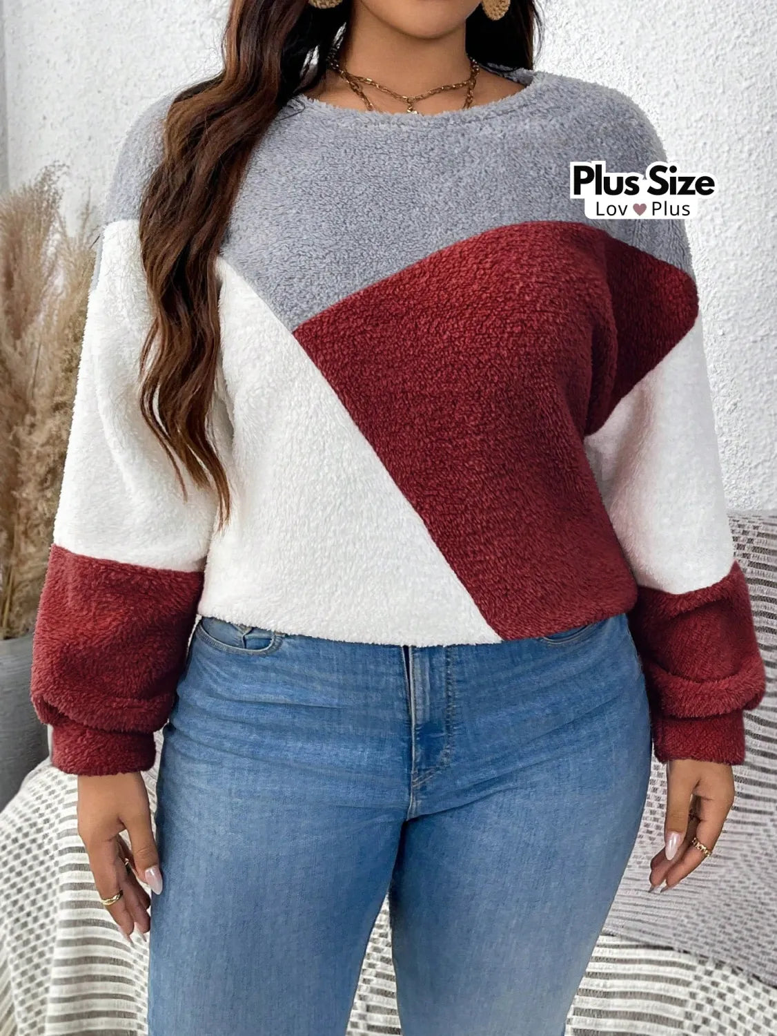 Casaco Plus Size Peluciado - Inverno 2025 Blusas Plus Size