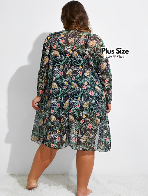 Conjunto Moderno de Praia Kit - 3 Peças Plus Size - Tags: Saídas de Praia Plus Size