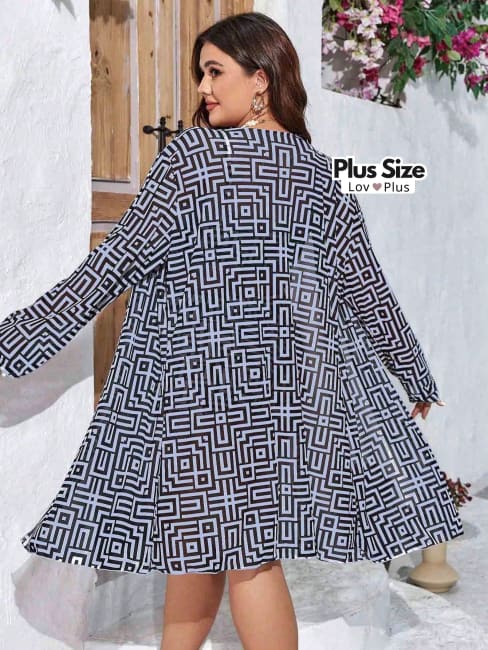Conjunto Moderno de Praia Kit - 3 Peças Plus Size - Tags: Saídas de Praia Plus Size