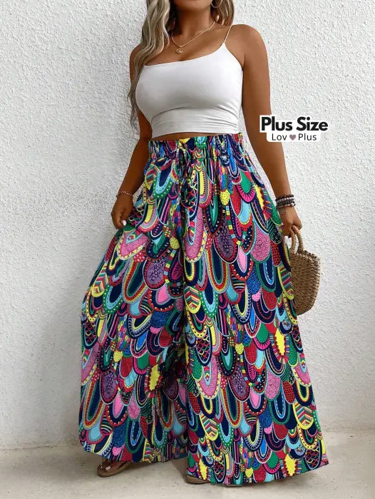 calça estampada plus size, calça estilosa plus size, Calça feminina pantalona, calça feminina pantalona plus size, calça larga plus size, calça pantalona branca plus size, calça pantalona plus, calça pantalona plus size, calça soltinha, calça verão, calças plus size, flexify, logo, pantalona, pantalona estampada, pantalona plus size , LovPlus