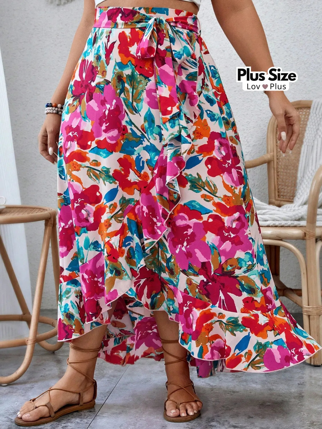 Saia Envelope Plus Size Transpassada Saias Plus Size