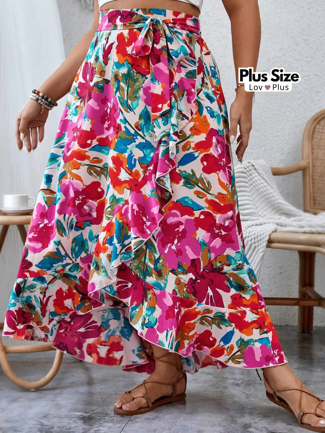 Saia Envelope Plus Size Transpassada Saias Plus Size