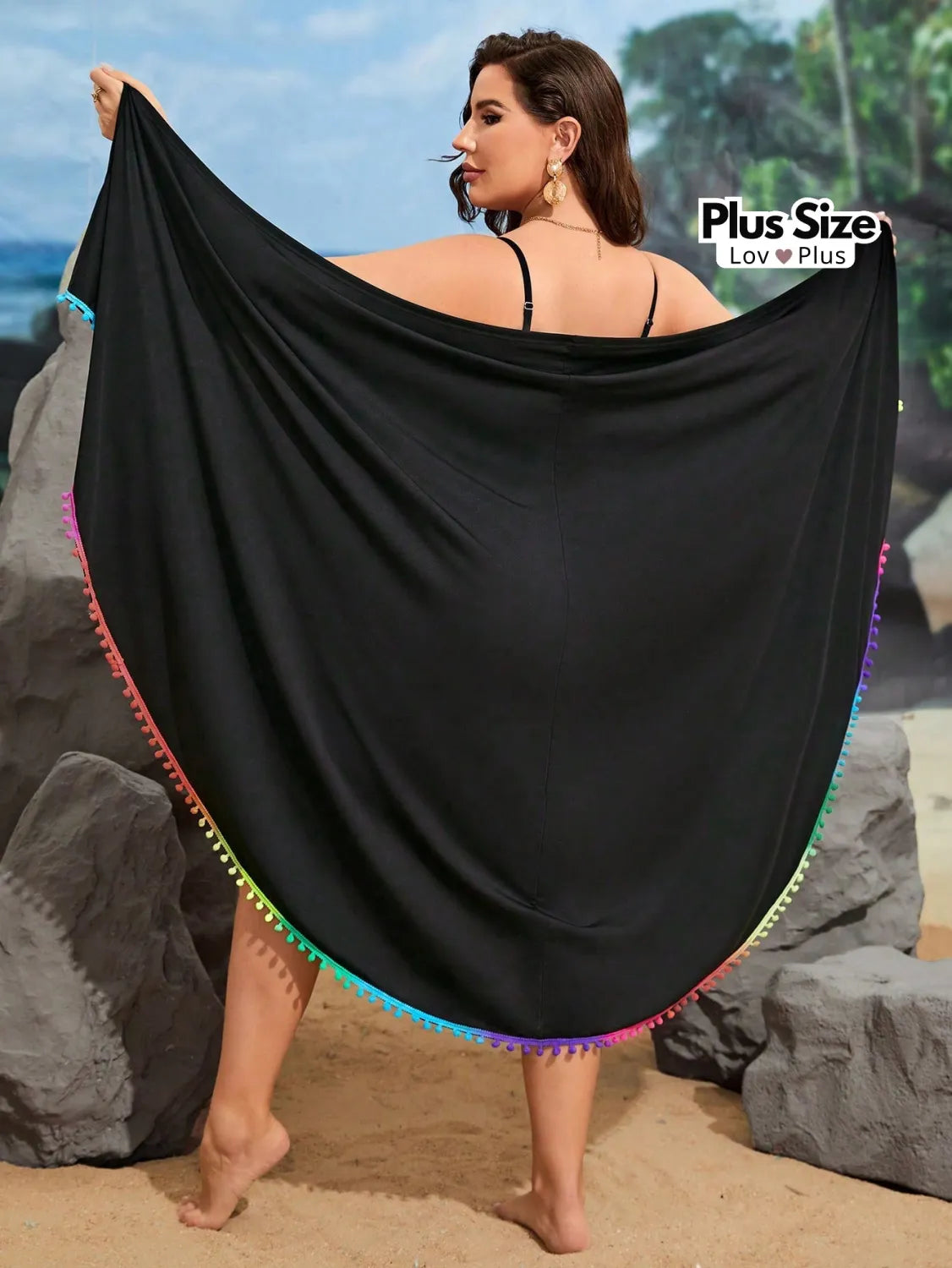 Saída de Praia Moderna Plus Size Saídas de Praia Plus Size