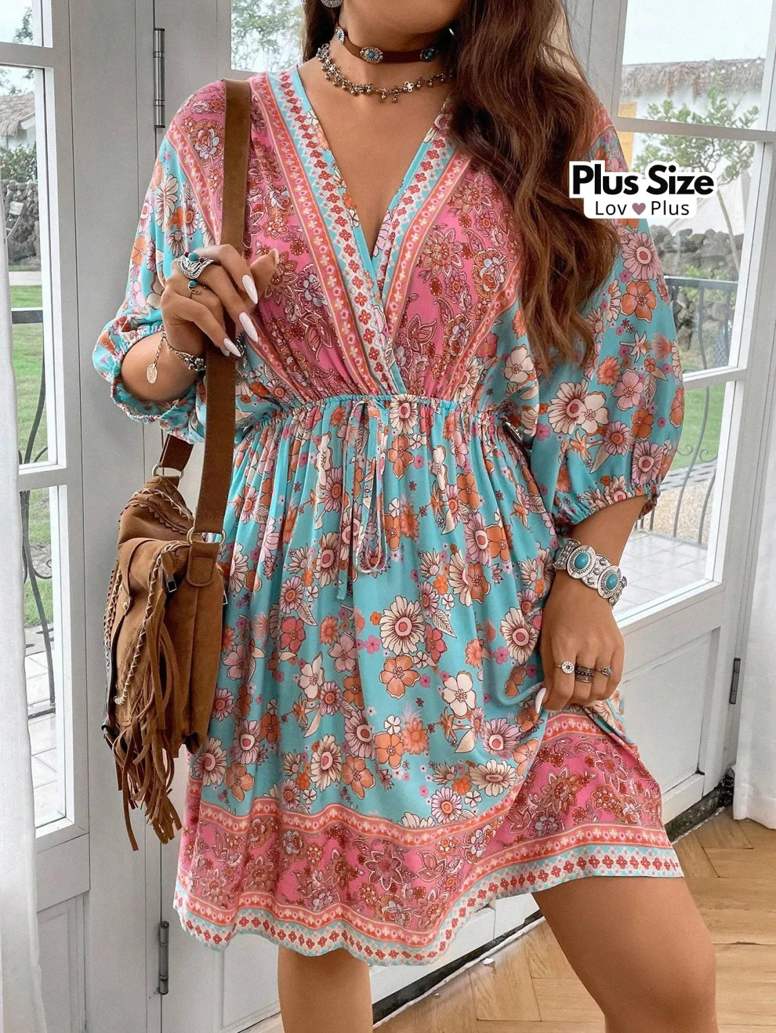 Vestido Bata Boho Plus Size Vestidos Plus Size