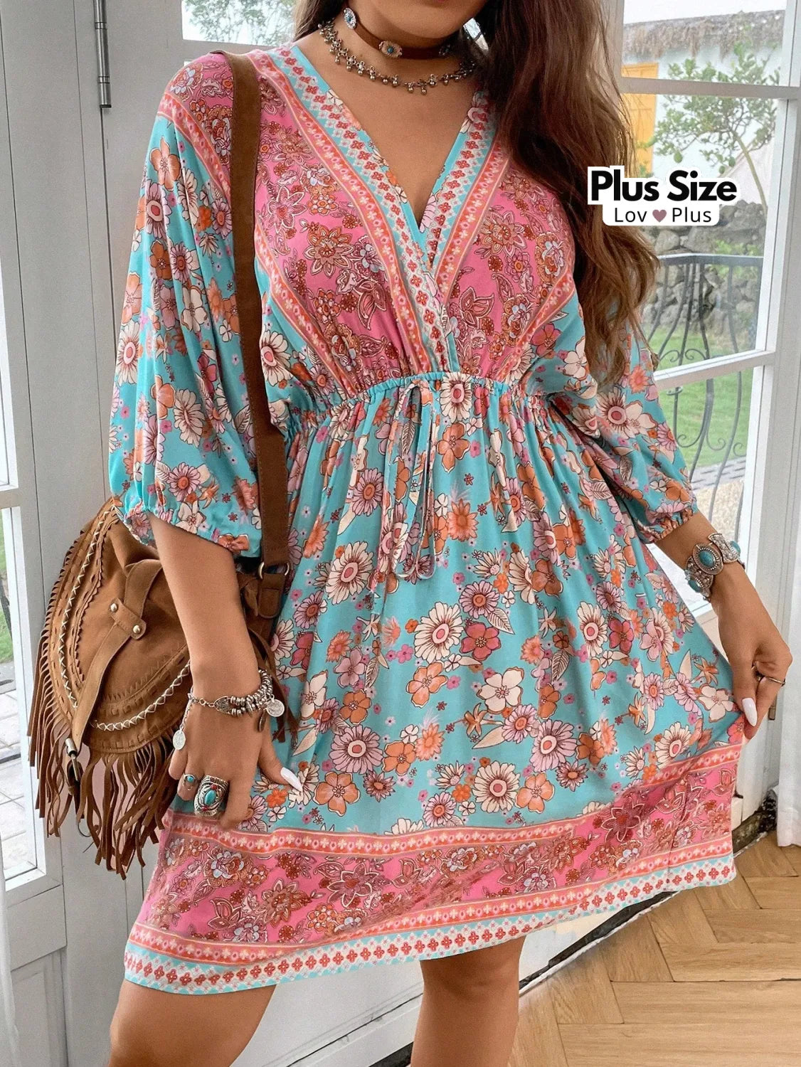 Vestido Bata Boho Plus Size Vestidos Plus Size