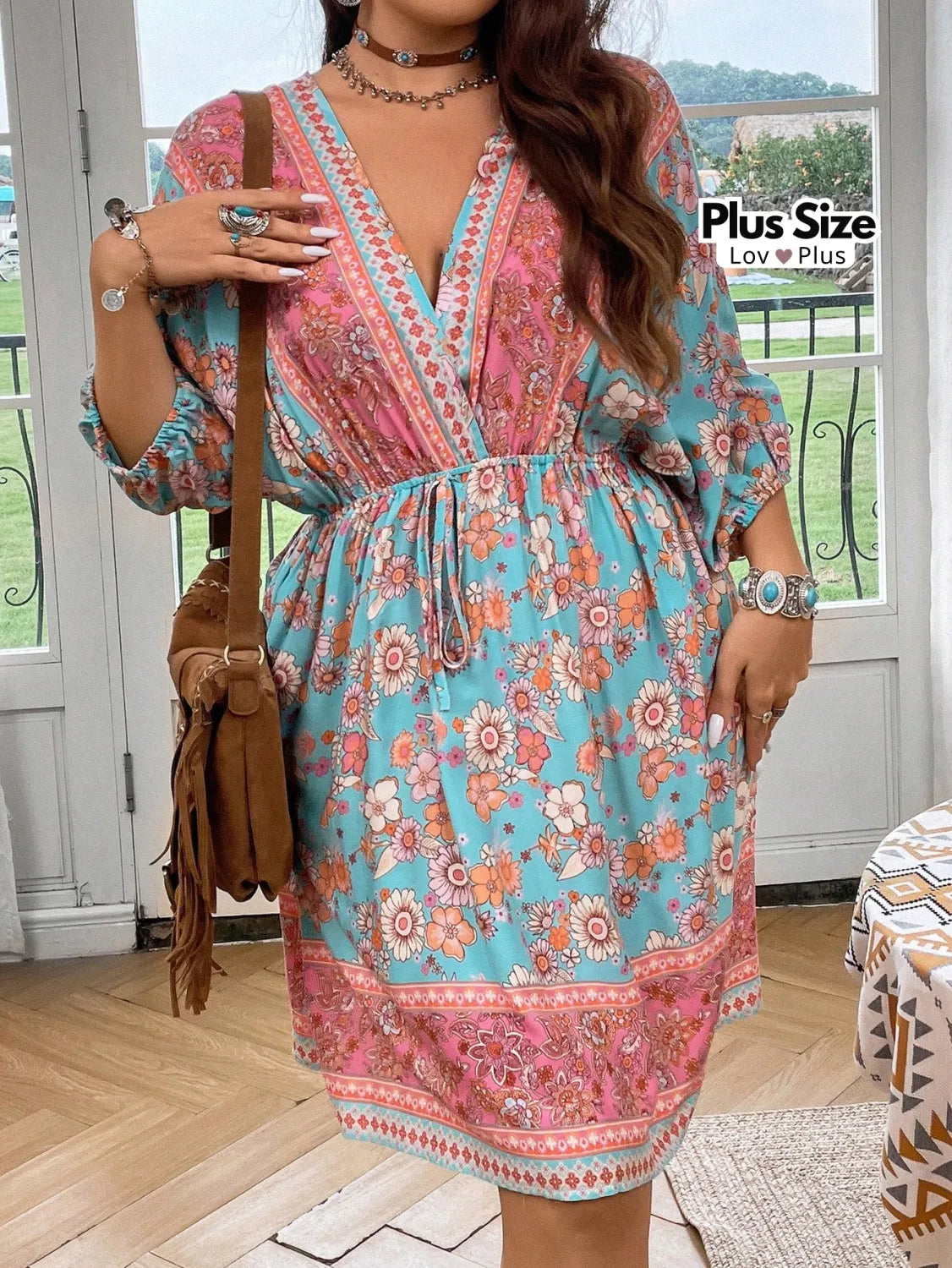 Vestido Bata Boho Plus Size Vestidos Plus Size