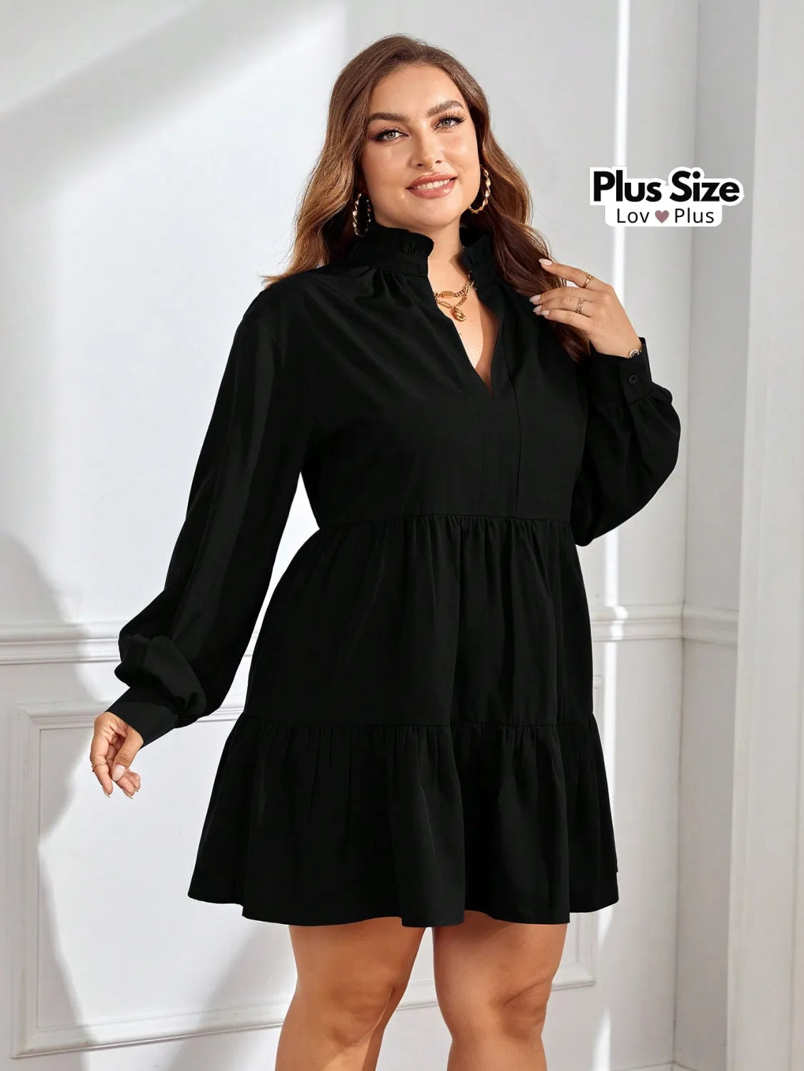 Vestido Curto Elegante Soltinho Plus Size Vestidos Plus Size