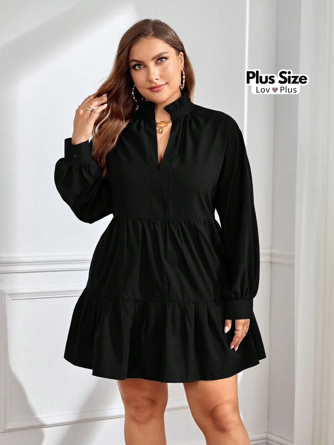 Vestido Curto Elegante Soltinho Plus Size Vestidos Plus Size