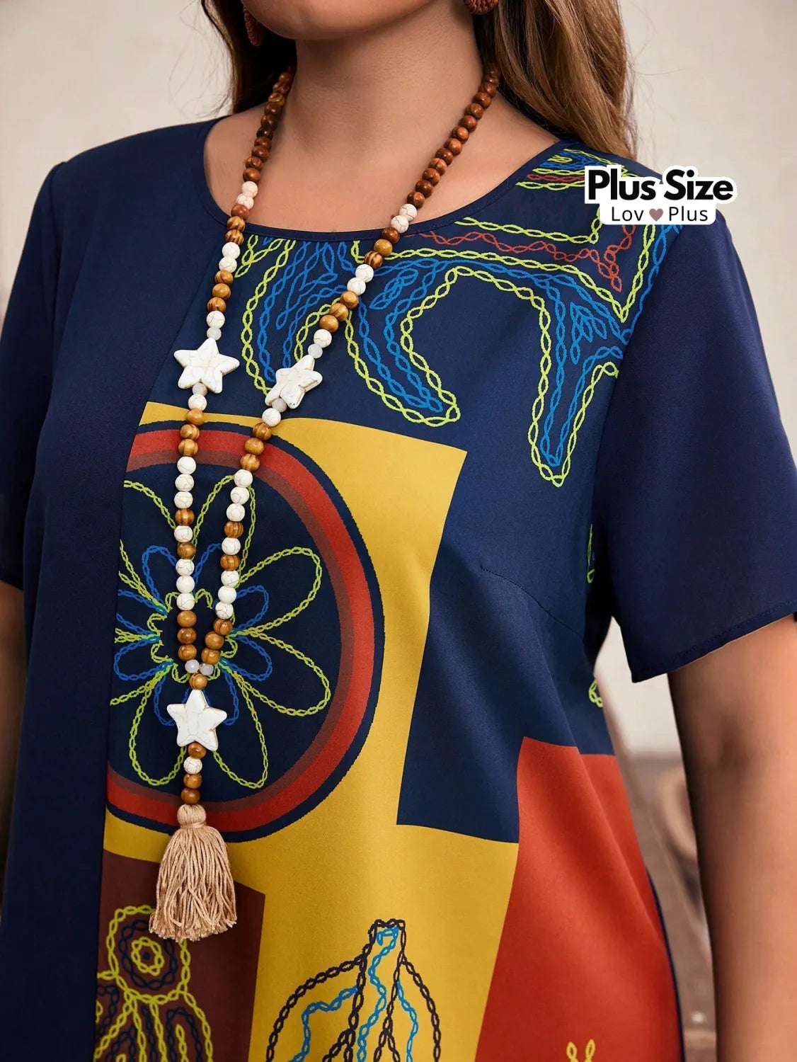 Vestido Longo Plus Size de Manga Curta Vestidos Plus Size