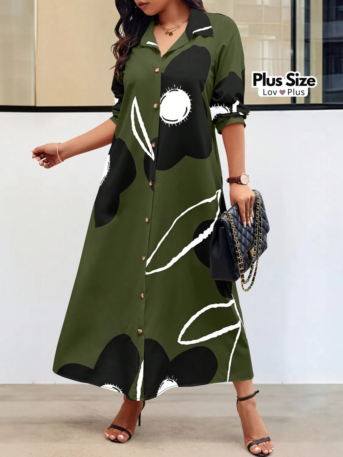 Vestido Longo Sofisticado Plus Size Soltinho Vestidos Plus Size