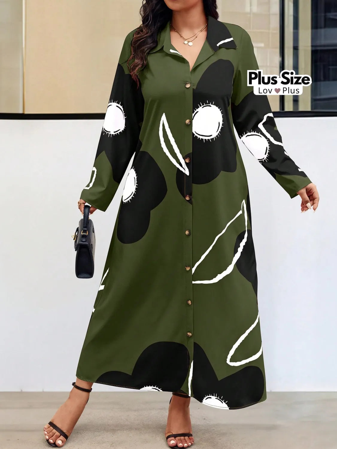 Vestido Longo Sofisticado Plus Size Soltinho Vestidos Plus Size