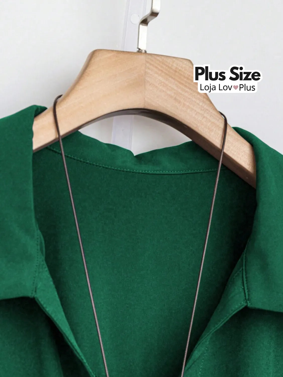 Vestido Plus Size Verde Com Manga Dobrável Vestidos Plus Size