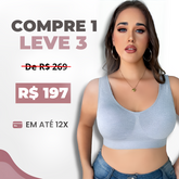 Kit de Sutiãs Sem Costura Promoção Compre 1 Leve 3