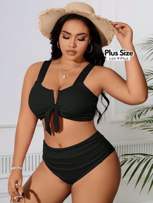 Biquíni Cintura Alta e Alças Grossas Plus Size - Tags: Biquínis Plus Size
