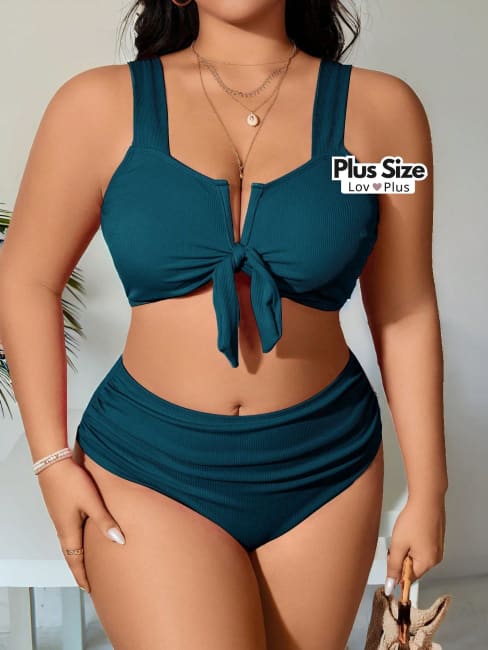 Biquíni Cintura Alta e Alças Grossas Plus Size - Tags: Biquínis Plus Size