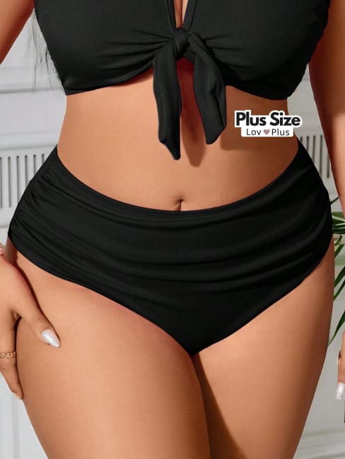 Biquíni Cintura Alta e Alças Grossas Plus Size - Tags: Biquínis Plus Size