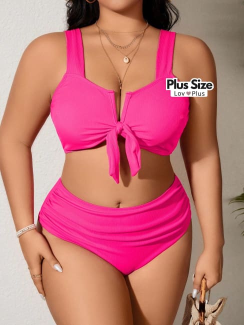 Biquíni Cintura Alta e Alças Grossas Plus Size - Tags: Biquínis Plus Size