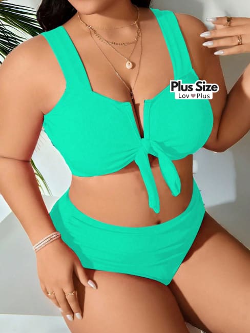 Biquíni Cintura Alta e Alças Grossas Plus Size - Tags: Biquínis Plus Size