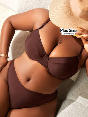 Biquíni Meia Taça Plus Size Estruturado - Tags: Biquínis Plus Size