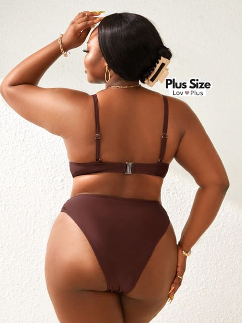 Biquíni Meia Taça Plus Size Estruturado - Tags: Biquínis Plus Size