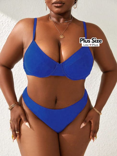 Biquíni Meia Taça Plus Size Estruturado - Tags: Biquínis Plus Size