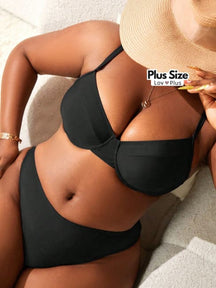 Biquíni Meia Taça Plus Size Estruturado - Tags: Biquínis Plus Size