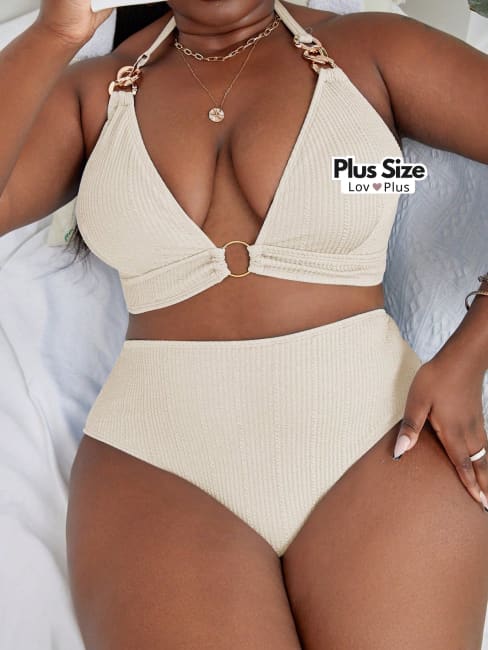Biquíni Plus Size Sofisticado com Argolas - Tags: Biquínis Plus Size