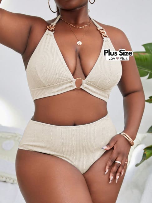 Biquíni Plus Size Sofisticado com Argolas - Tags: Biquínis Plus Size
