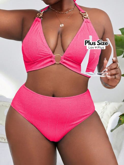 Biquíni Plus Size Sofisticado com Argolas - Tags: Biquínis Plus Size