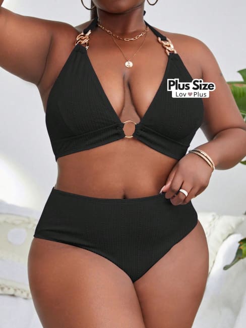 Biquíni Plus Size Sofisticado com Argolas - Tags: Biquínis Plus Size