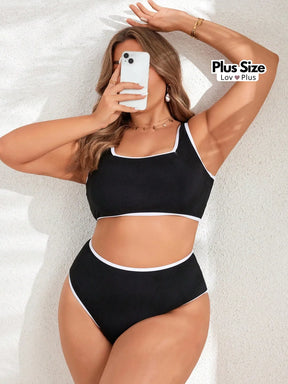 Biquíni Retrô Cintura Alta Plus Size Biquínis Plus Size