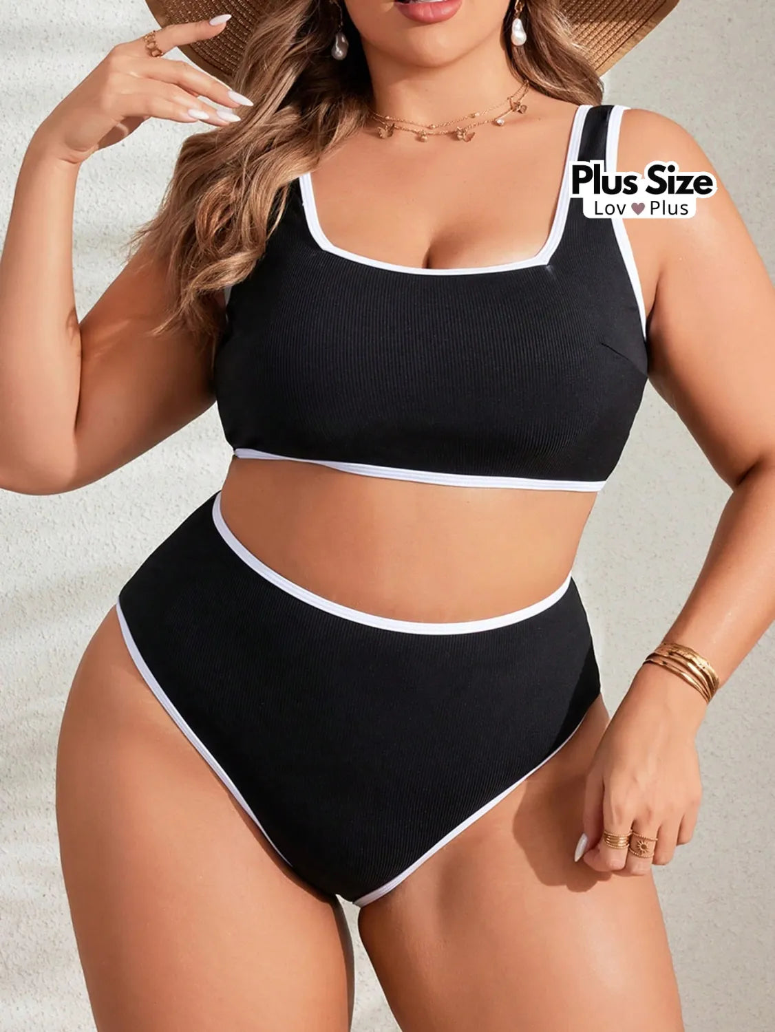 Biquíni Retrô Cintura Alta Plus Size Biquínis Plus Size