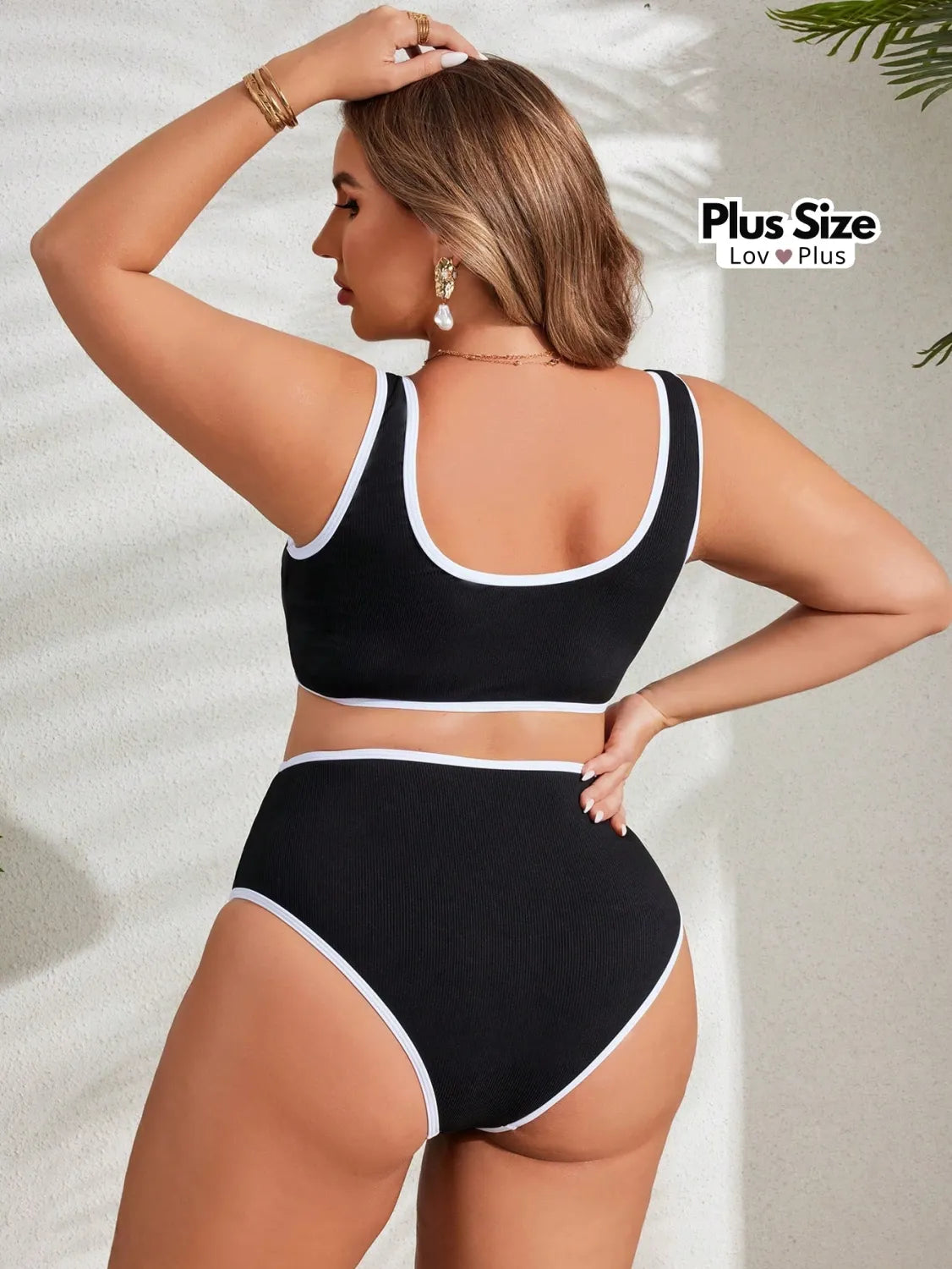 Biquíni Retrô Cintura Alta Plus Size Biquínis Plus Size
