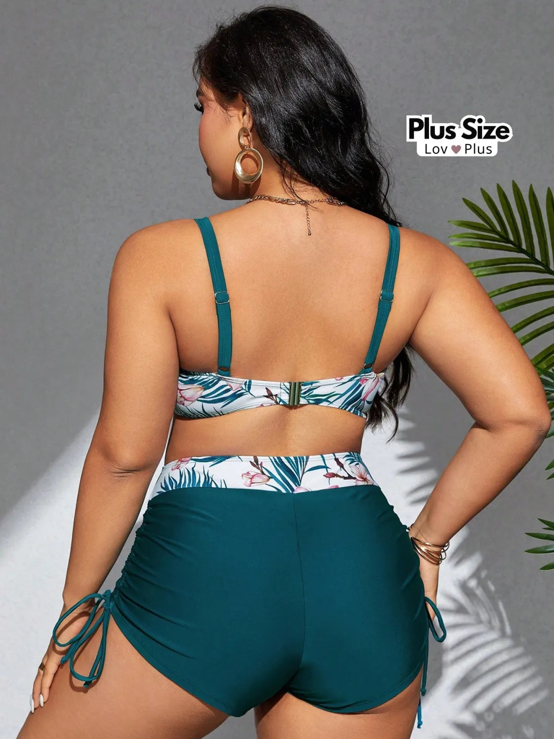 Biquíni tipo Shortinho Plus Size com Regulação Biquínis Plus Size