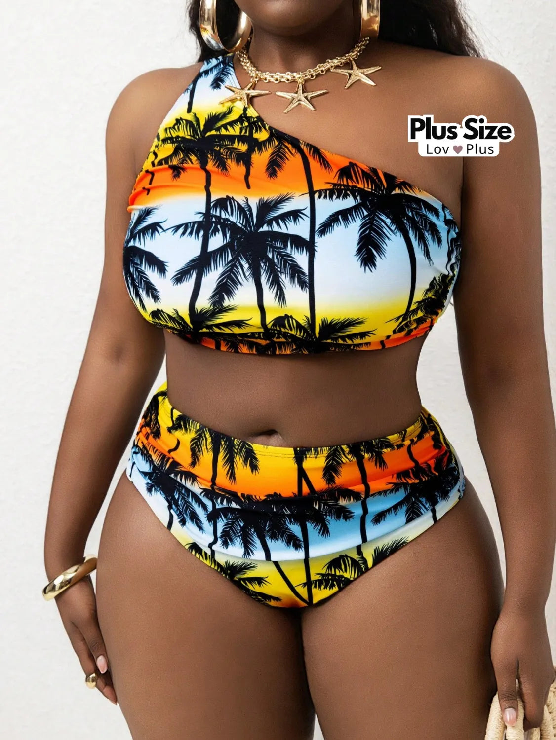 Biquíni Tropical Nula Manga Plus Size com Bojo Biquínis Plus Size